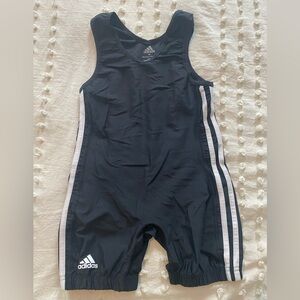 Youth Weightlifting Wrestling Singlet Adidas YL